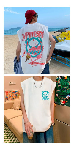 Camiseta Sin Mangas De Verano Para Hombre, Moderna Camiseta