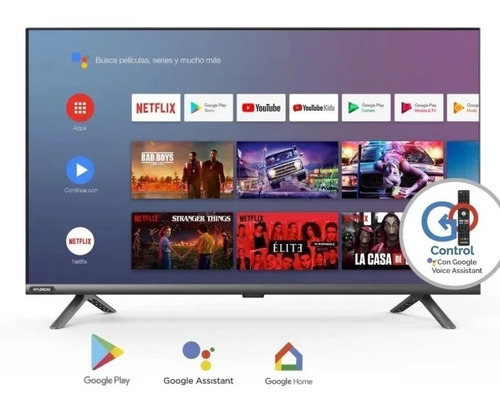 Imagen 2 de 3 de Smart Tv 43 Pulgadas Hyundai Hd Android Wifi Bluetooth