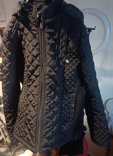 Jacket Negra Impermeable Talla S 