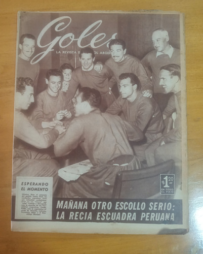 Revista Goles 353 - 15/3/55 Argentina Esperando A Peru