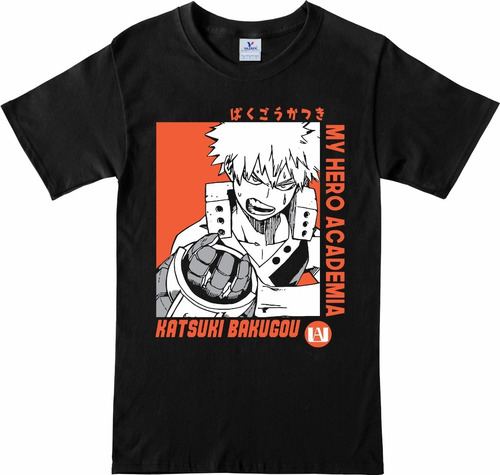 Remera My Hero Academia - Bakugo