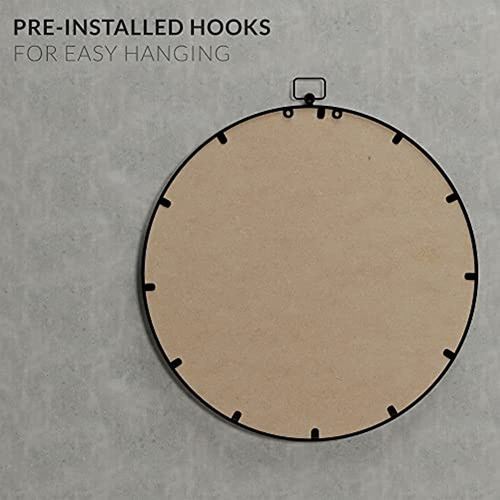 Barnyard Designs Espejo De Pared Circular Grande De 24 Con