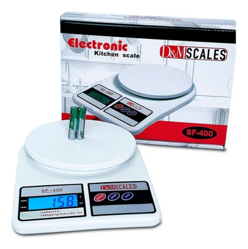 Imagen 3 de 4 de Balanza Gramera Báscula Pesa Digital Capacidad 7000g + Pilas