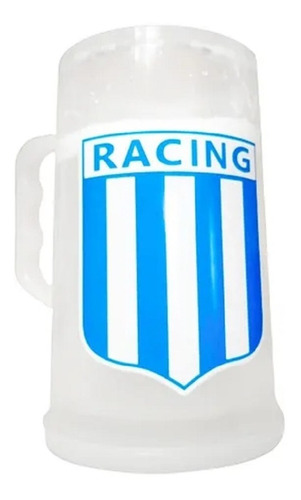 Vaso Chop Gel Refrescante Jarra Cervecera Racing 1 Litro Xl