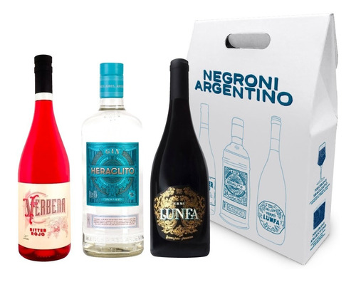 Gin Heraclito + Lunfa Vermu + Lunfa Bitter Negroni Argentino