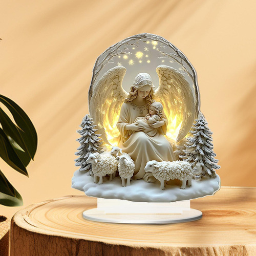 ) Escena De Natividad De Ángel De Navidad 2d, Estilo A