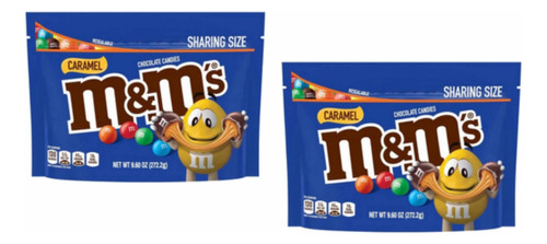 2x M&m's Chocolate Caramelo Sharing Size 256.5g Importado