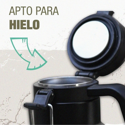 Imagen 2 de 8 de Growler Cerveza Termo Acero 1.9 Lts Bebidas Frías Calientes