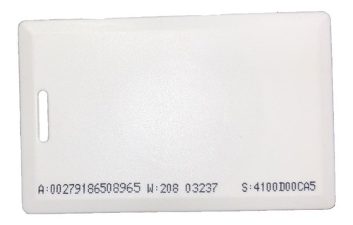 Imagem 1 de 6 de Cartão Pvc De Proximidade 125 Khz Clamshell