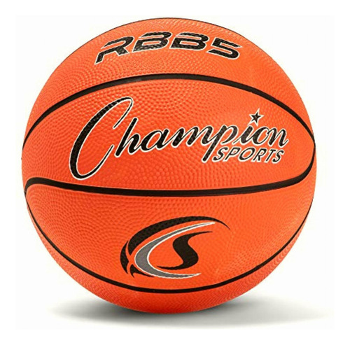 Champion Sports Mini Baloncesto De Goma, Resistente, Balones Color Naranja