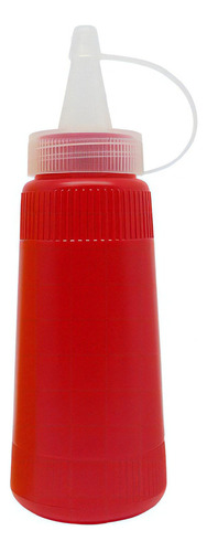Bisnaga Plástica 400ml Ketchup Mostarda Maionese Vermelho