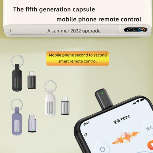 Controle Remoto Ir Inteligente Universal, Tipo C Anti Roxo