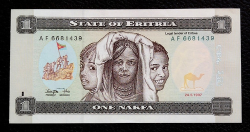 Eritrea 1 Nakfa 1997 Sin Ciruclar Pick 1 Nativos Educación