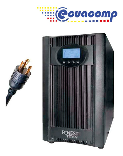 Ups Powest On-line 3000va 3kva 2700w 6 Tomas Con Lcd 120v