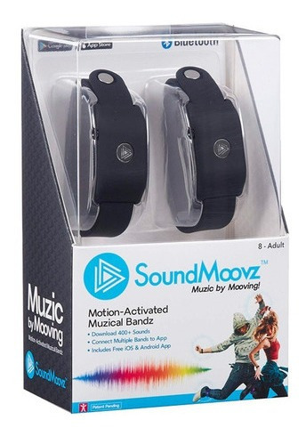 Imagen 3 de 7 de Pulseras Sound Moovz Color Negro Para Bailar 66005