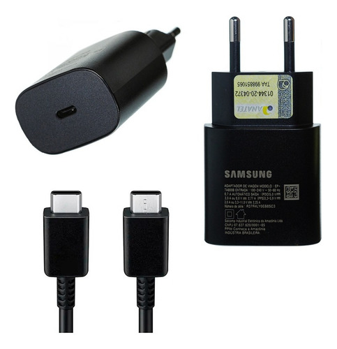 Carregador Celular Samsung Galaxy S21+ S22 Plus S23 Ultra Cor Preto