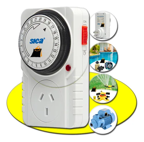 Timer Analogico Temporizador Luz Enchufes Programable Sica