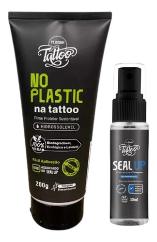 No Plastic 200g + Seal Up 30ml Mboah Plástico Filme Tattoo