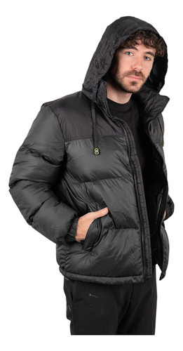 Chaqueta Hombre Combinada Casual Nueva Con Capucha Temporada Invierno