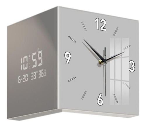 Regalos De Interior De Reloj De Reloj De Doble Cara Gris
