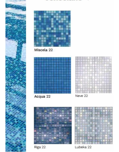 Cas  Mosaico Para Piscina Miscelas Malla 33x33 Caja 4.28mts 