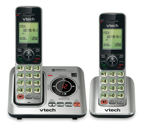 Teléfono Inalámbrico Vtech Cs6629-2 Dect 6.0 Con Contestador