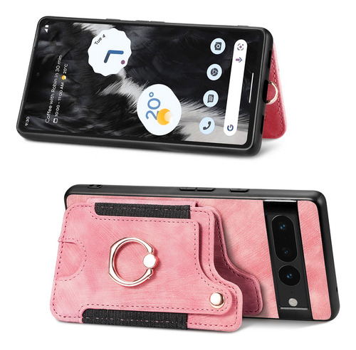 Funda De Piel Tipo Cartera Con Ranuras Para Tarjetas Rfid Pa