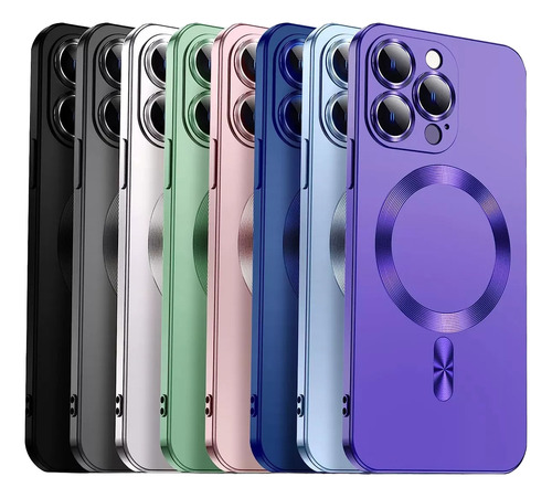 Funda Iphone 13 Pro Compatible Magsafe Protector Camara Violeta Iphone 13 Pro