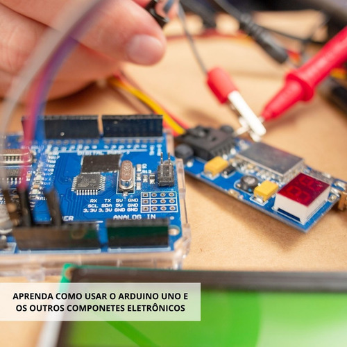Imagem 7 de 10 de Kit Robótica Placa Uno C/ Tutorial Para Arduino + 200 Pcs Nf
