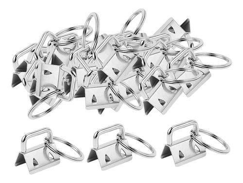 50 Piezas De Hardware De Llavero, Con Anillo Dividido,