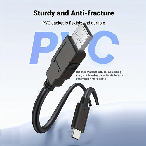 Cable Usb C, Cable De Carga Tipo C A Usb 20 Cargador Rápido