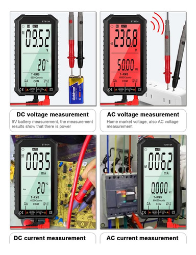 Et8134 Multimedia Digital Multiple Voltage Medidor De