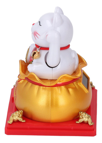 Braço Ondulante Automático Lucky Cat Statue Solar Movido A E