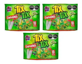 3 Bolsas C 18 Chupa Barritas Tix-tix Barra Y Pölvito Sonrics