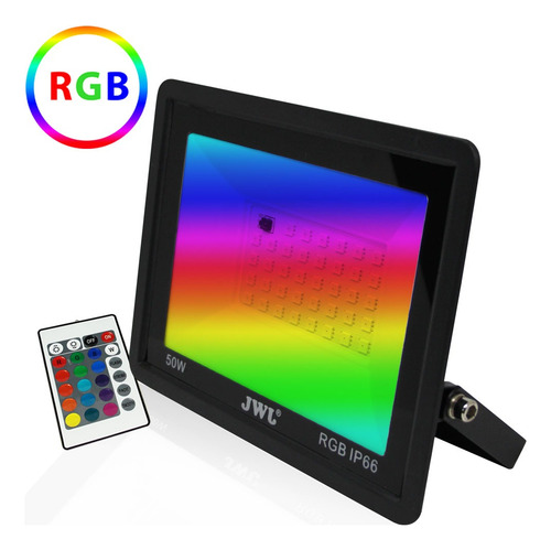 Reflector Led Faceta 50w Rgb Multicolor 3 Piezas Jwj