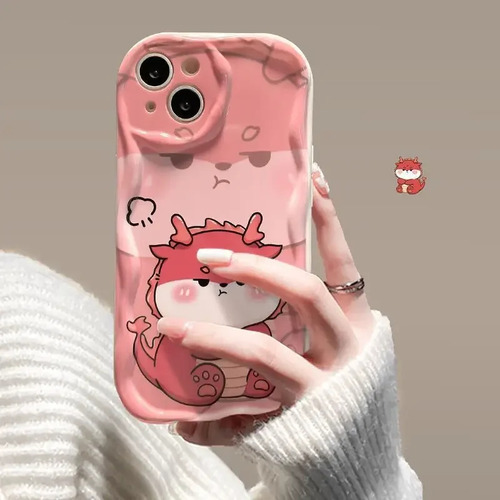 Funda De Teléfono Qijing Cute Dinosaur Para iPhone 12 Mini