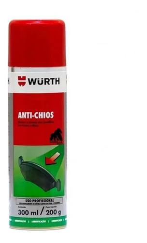 Anti Chios Ruido Barulho Das Pastilhas De Freio Wurth 300ml