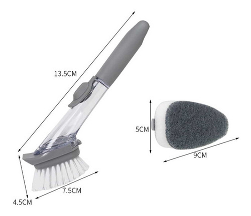 Escova De Descontaminação Para Louça Lavagem Limpeza Forte