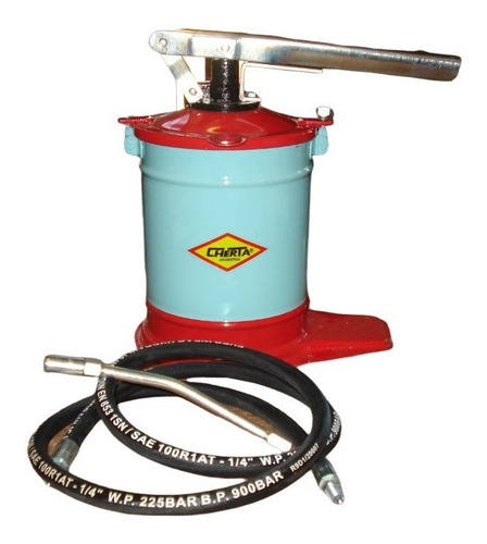 Imagen 4 de 5 de Grasera Engrasador Manual Cherta 3 Kg Con Manguera 1,5 Mts
