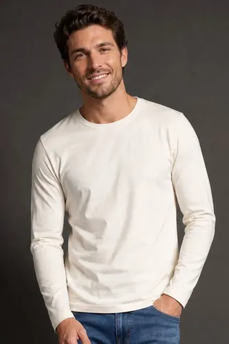 Camiseta Masculina Manga Longa Polo Wear Off White M