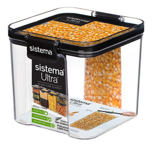 Recipiente Sistema Ultra Resistente Tritan 700ml Rectangular