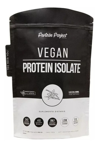 Vegan Pea 908 Gr Protein Project Vegana Sin Tacc Proteína Aislada Arveja Sabor Dark chocolate