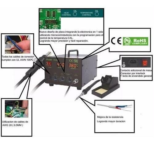 Estacion De Soldado Proskit Ss989 Digital Aire Caliente 700w