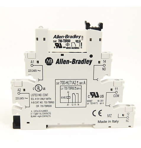 Relé Bornera Simple Inversor 220uc 700hlt1u2 Allen Bradley