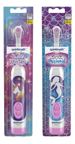 Spinbrush Mermaid & Unicorn - Paquete Económico De Cepillos