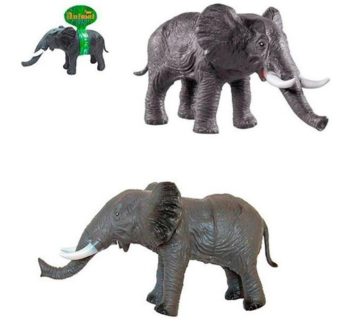 Elefante Selvagem Grande C/ Som Macio Vinil Soft