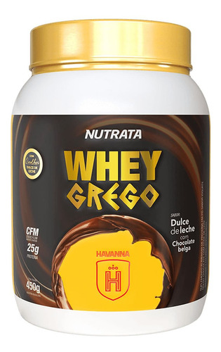 Whey Grego Havanna Dulce De Leche Com Chocolate Belga 450g