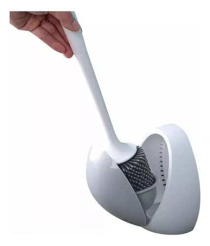 Cepillo De Silicona Ecoco Para Inodoro Con Drenaje De Pared