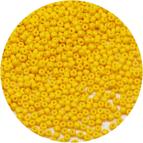 Bala&fillic Opaque Yellow Color 4mm Seed Beads About 1200 Aa