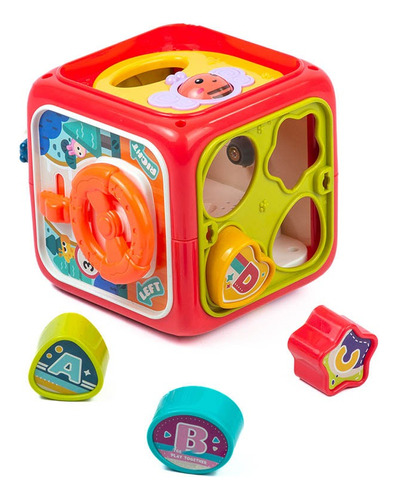 Juguete Montessori Cubo Didáctico De Actividades Para Niños 